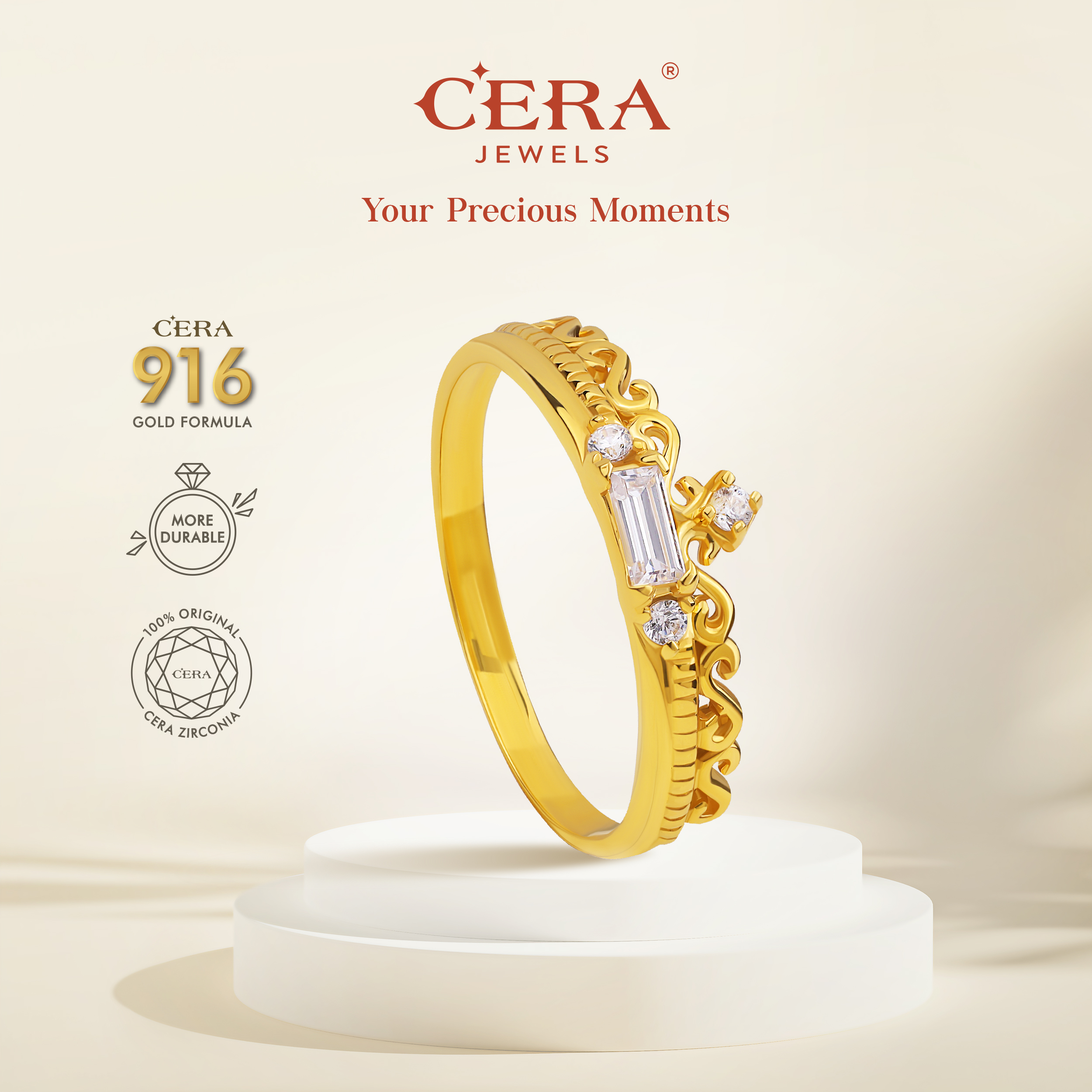 Tiaras Crown Ring CR9006-K