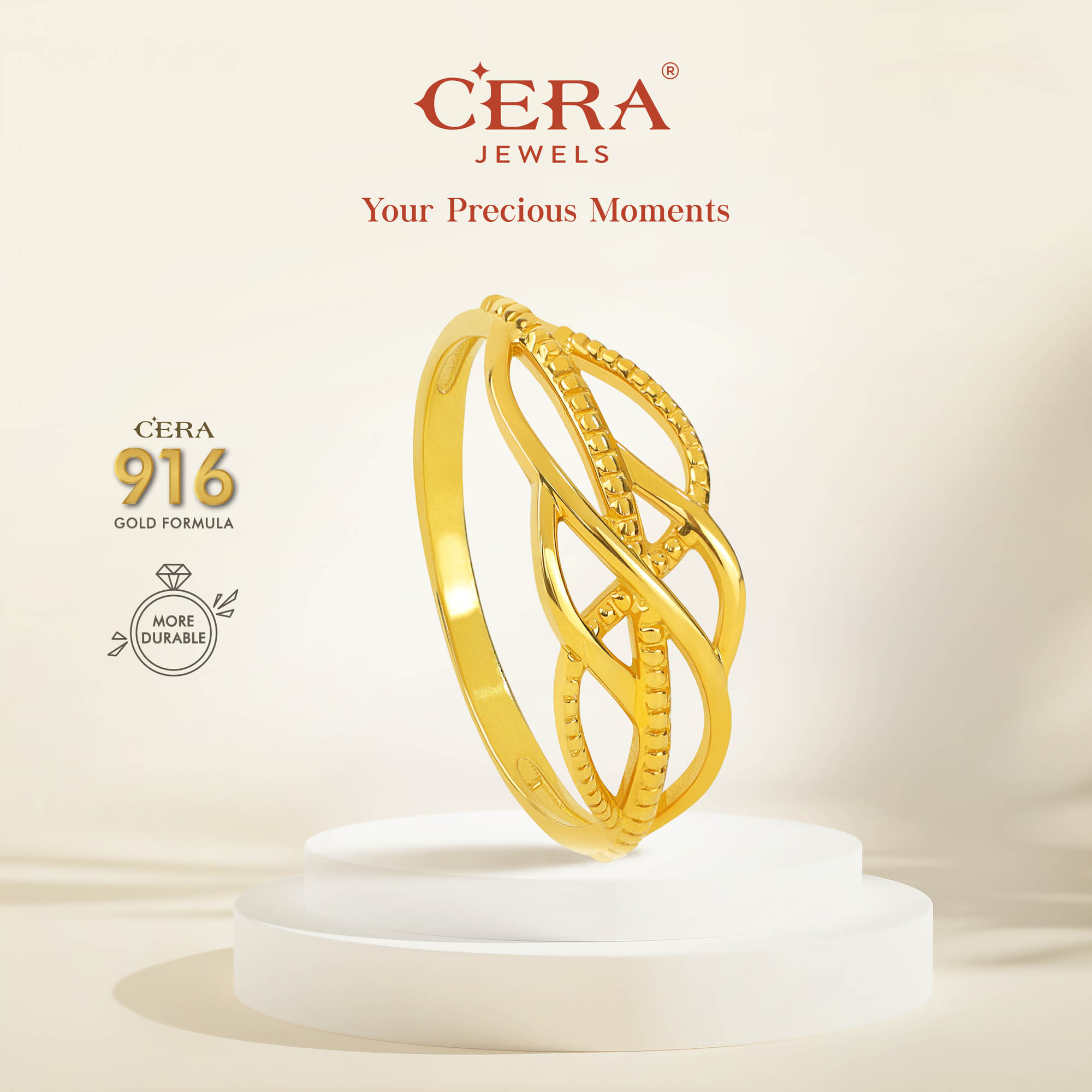 Maze 916 Gold Ring GR9026-A