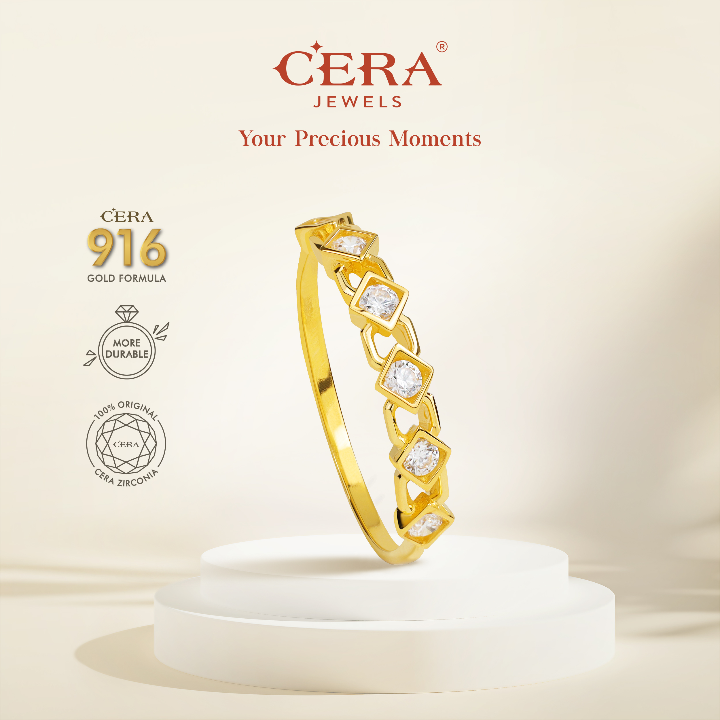 Bezel Chain Ring CR9119-F