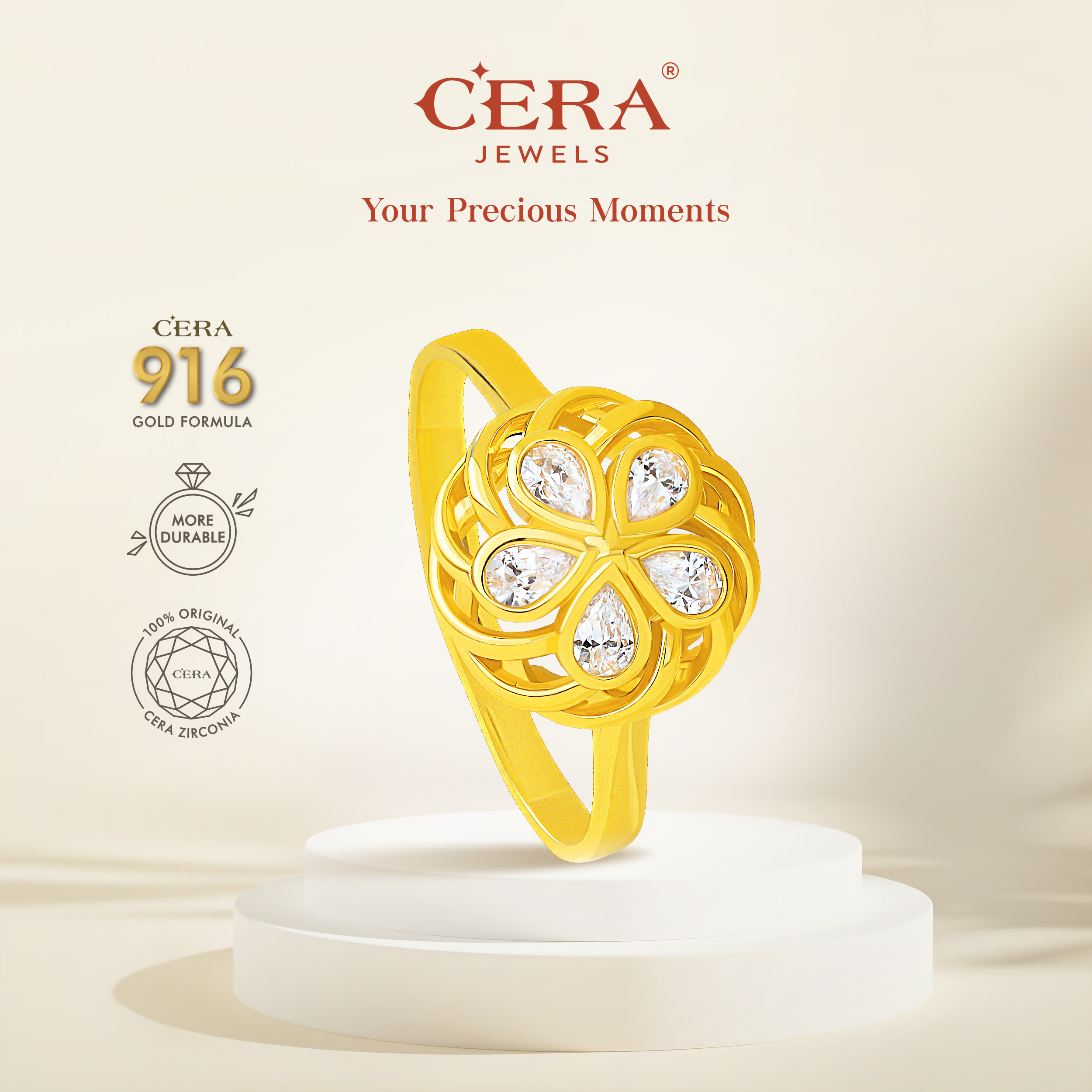 Arabesque Spiral Ring CR9032-F