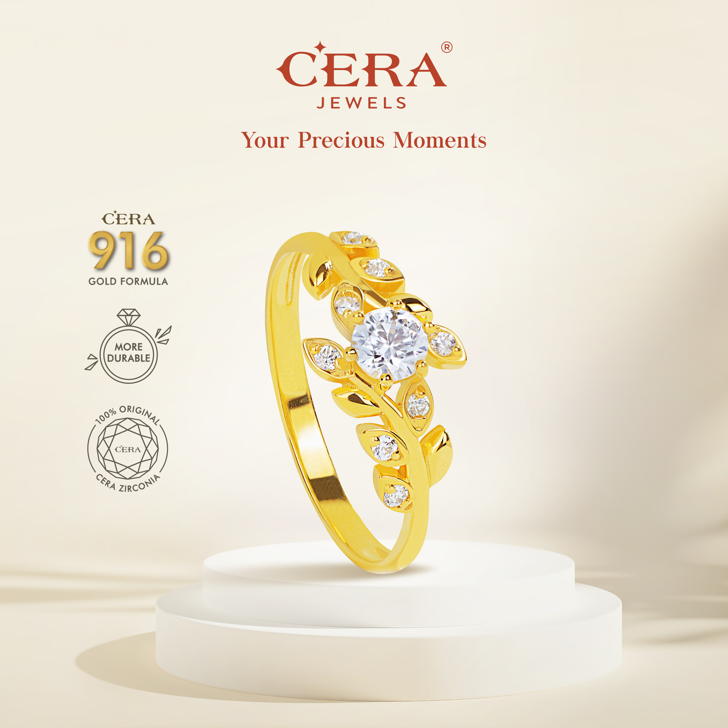 CERA 916 Evelyn Ring Cincin CR9165-F