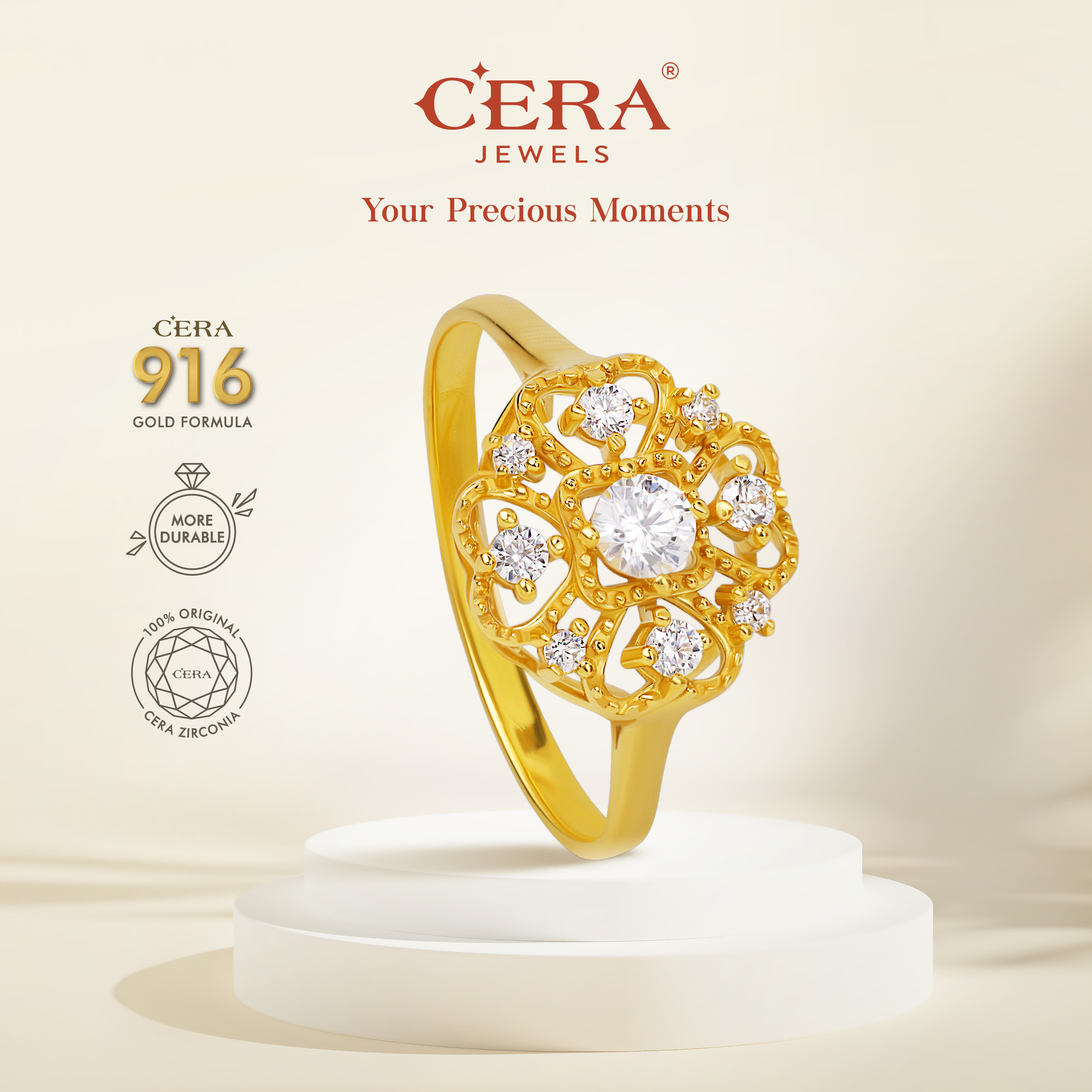 4-Leaf Clover Ring CR9053-K