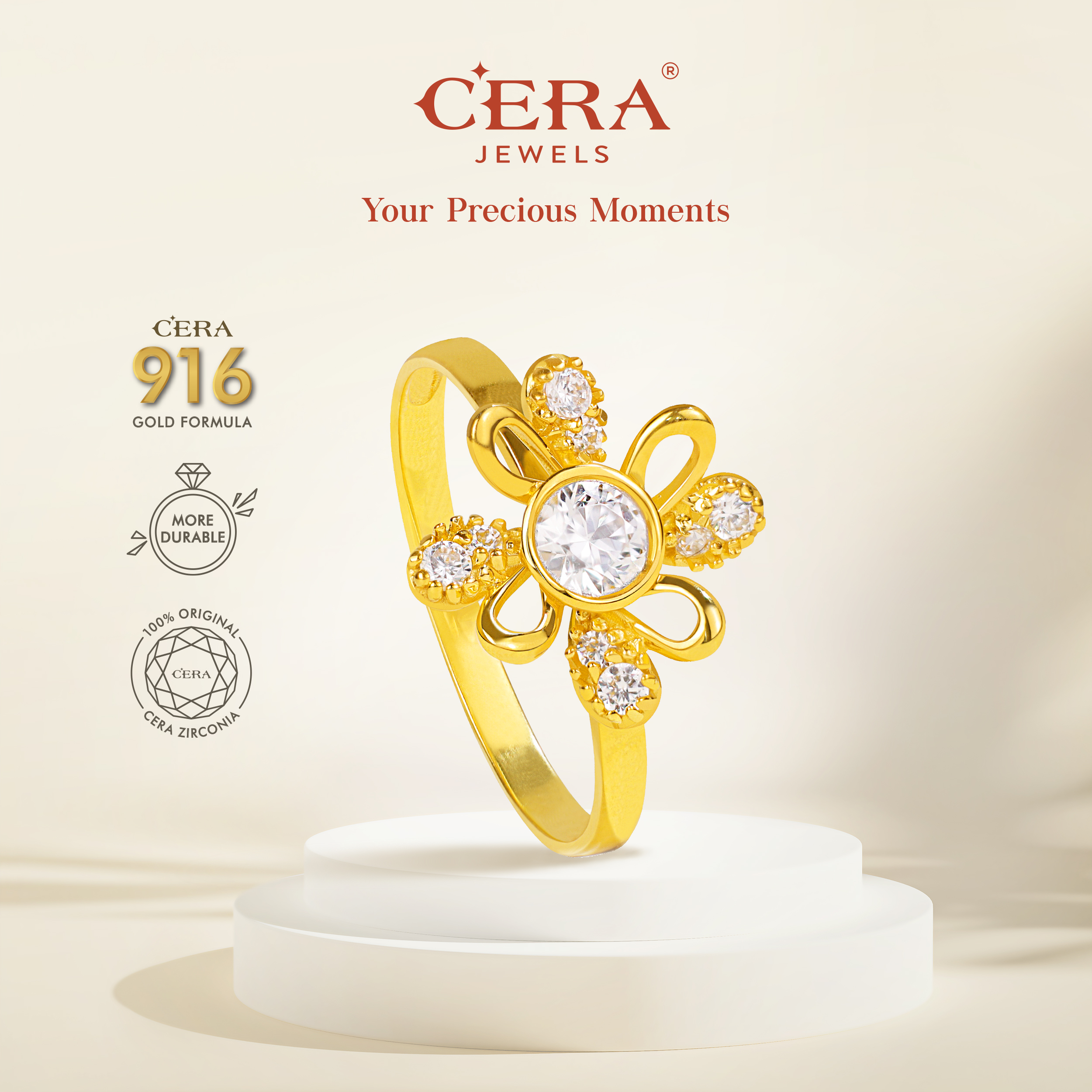 Morning Blossom Ring CR9144-K