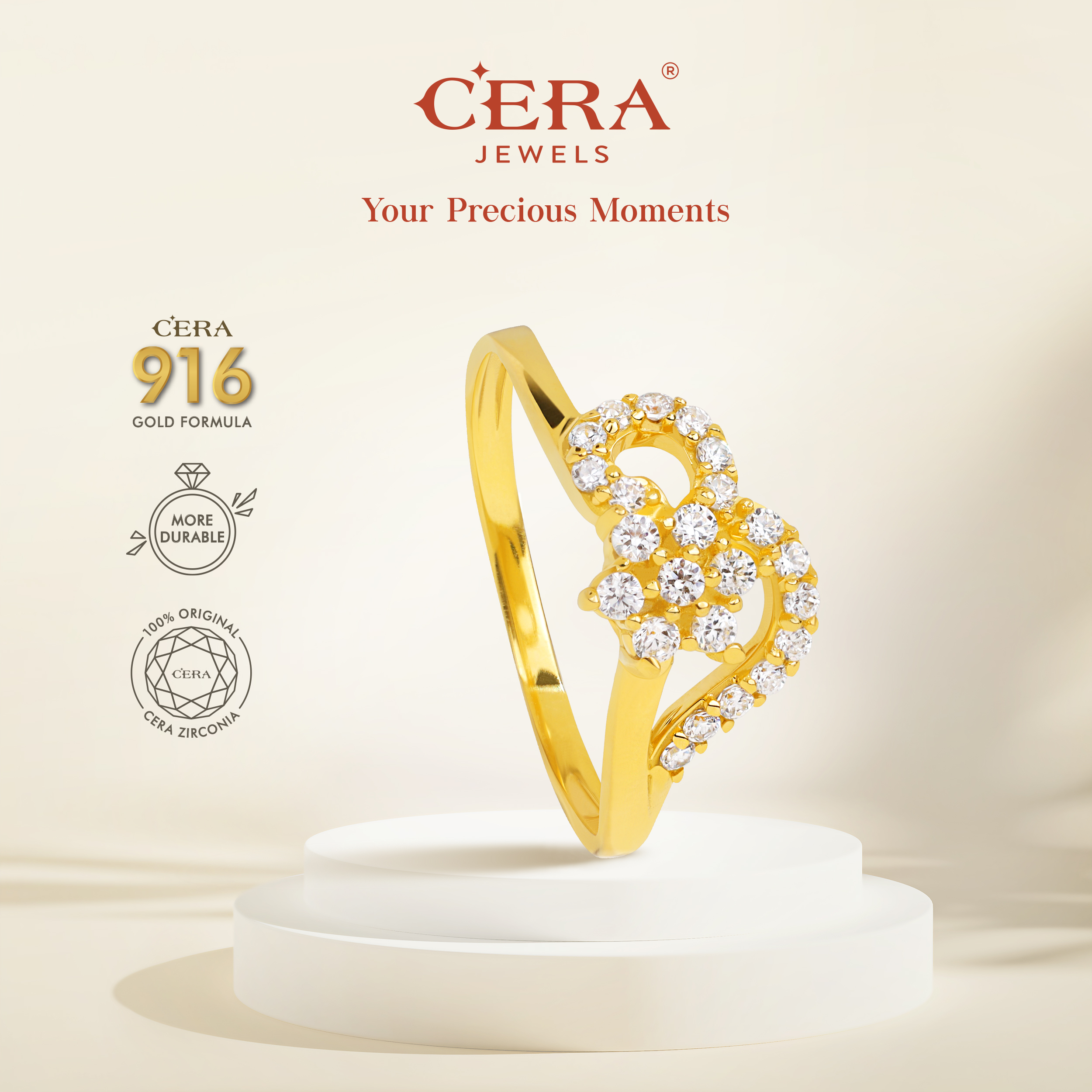 Morning Glory Ring CR9099-K