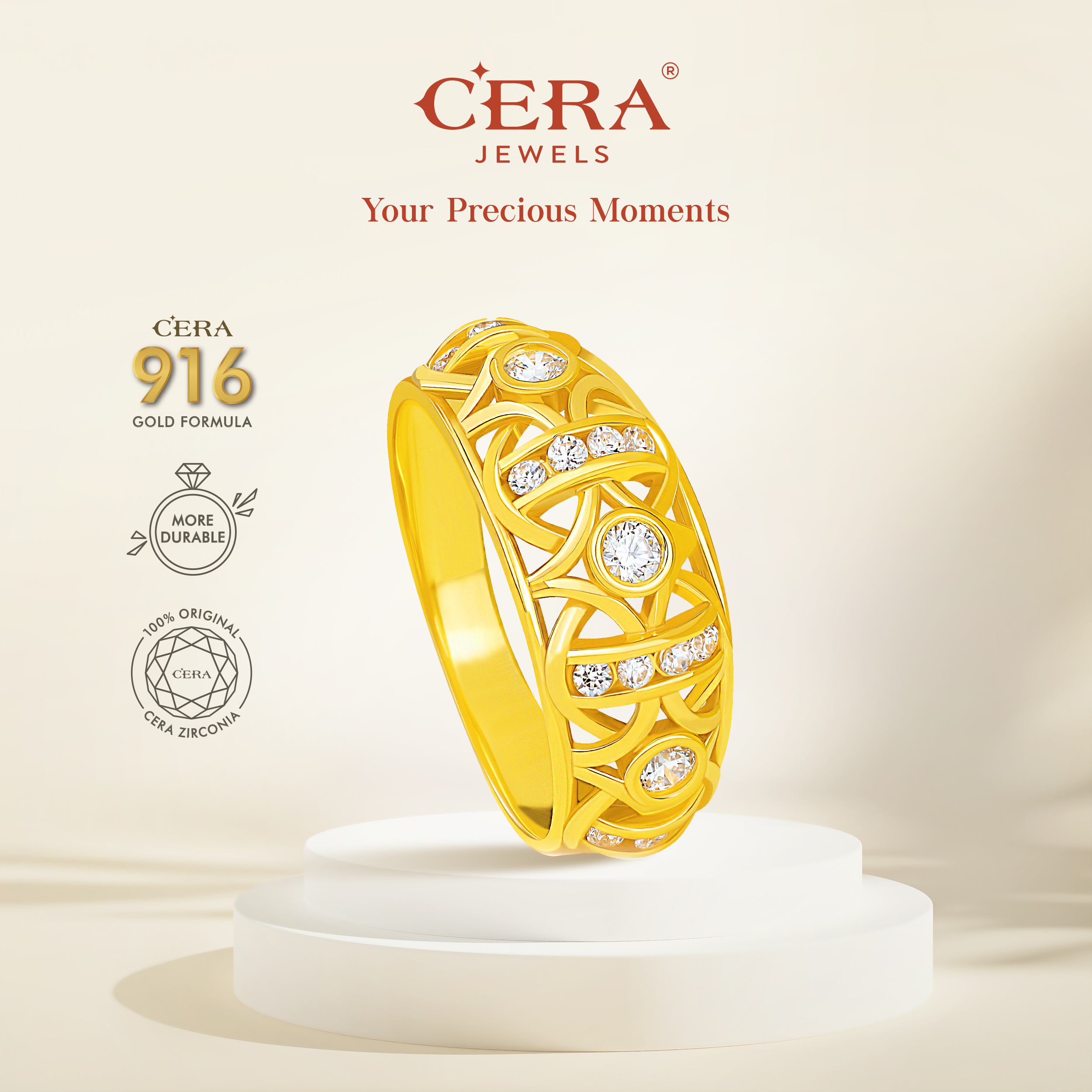 Arabesque Majestic Ring CR9034-F