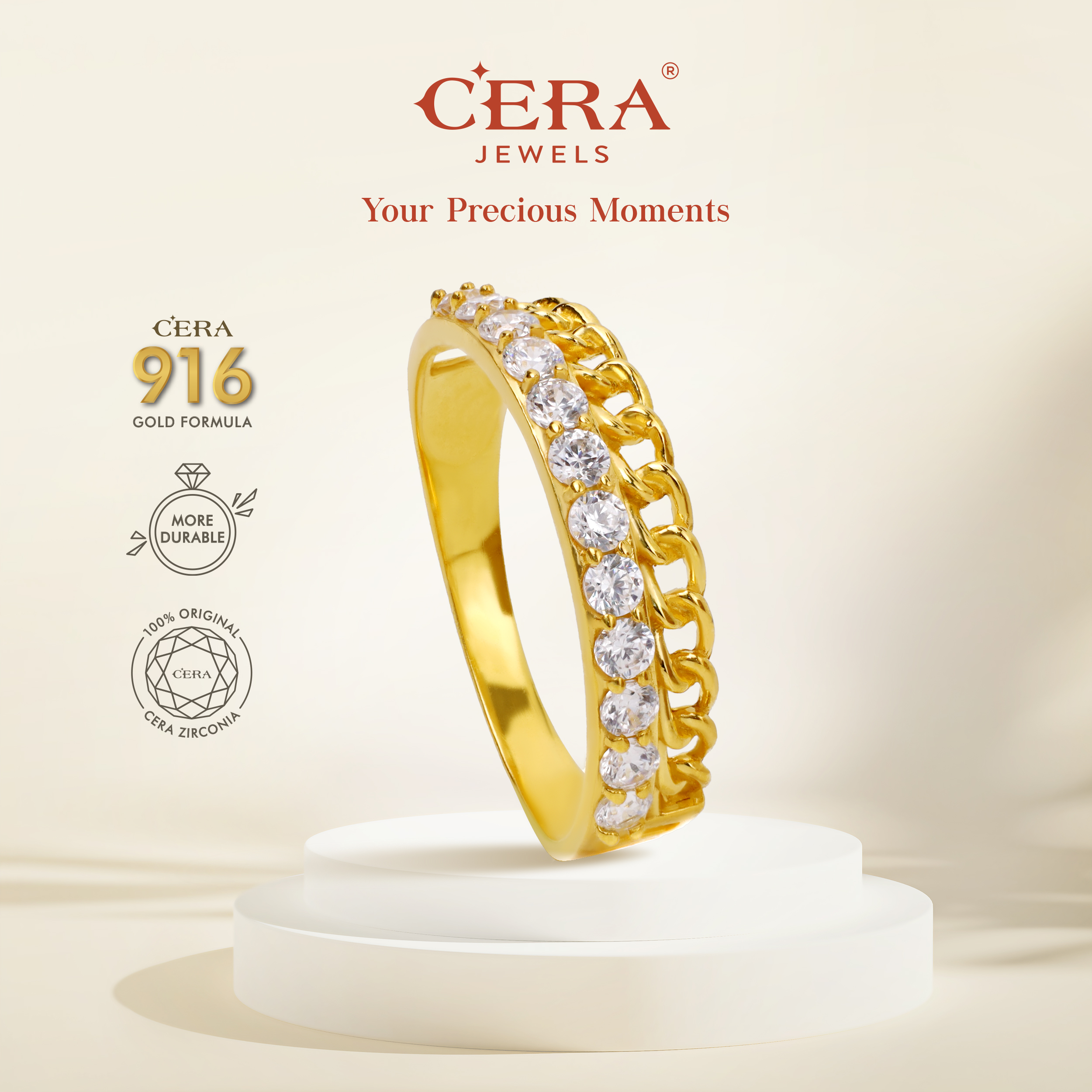 Cuban Chain Ring CR9043-F