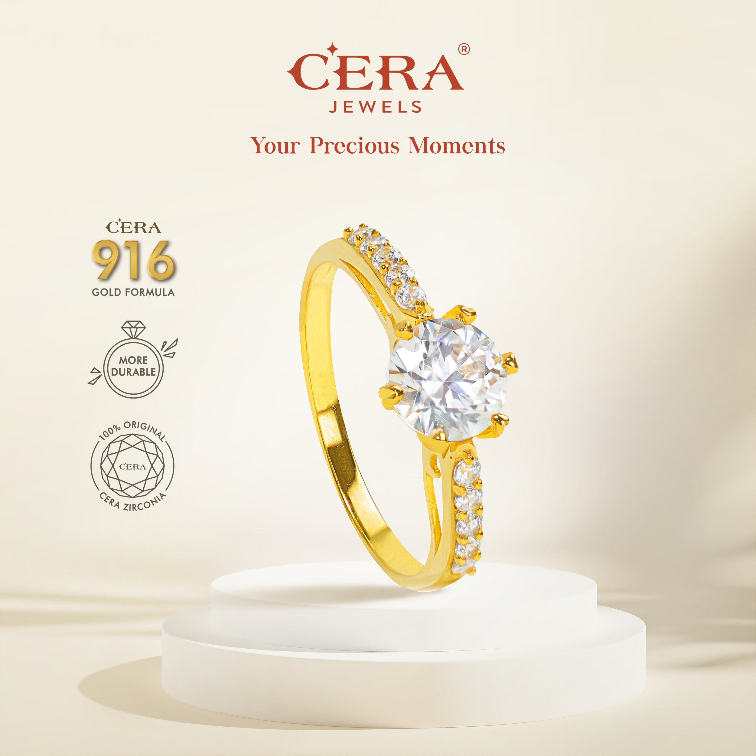 Hearty Solitaire Ring BR9040-K