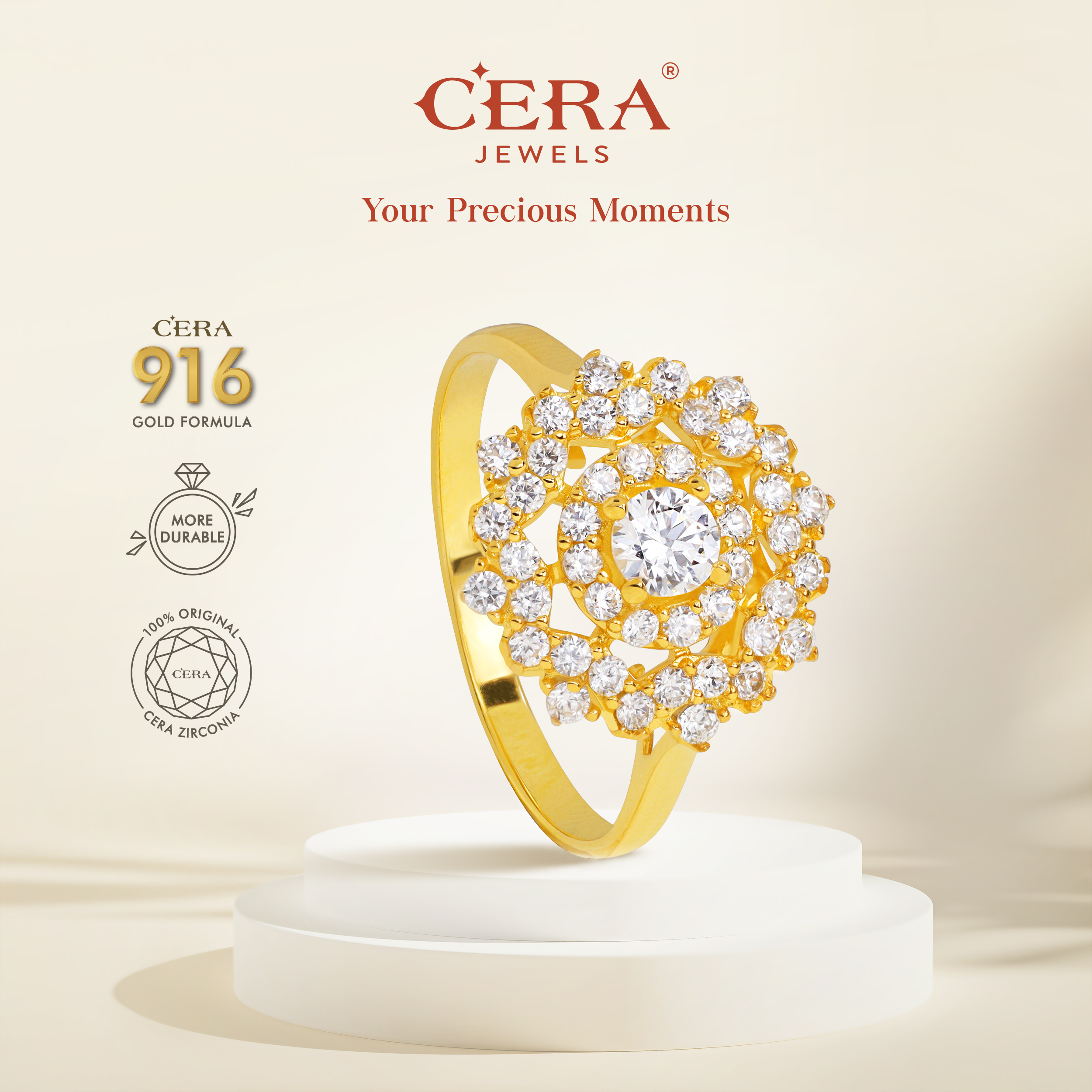 Sacred Lotus Ring CR9101-K